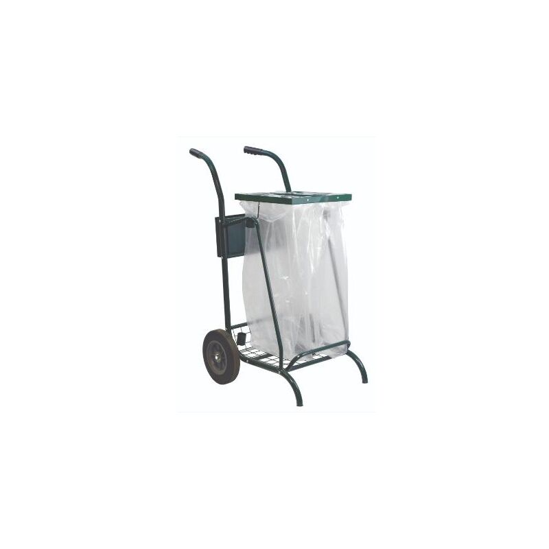 Chariot Voirie Acier Sans Couvercle Rossignol Mobisac 2x110L Vert - 57228