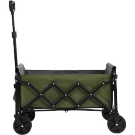Chariots de plage pliants légers, robustes et portables, équipés de roues - Chariots utilitaires d'extérieur pour les courses, le camping, le shopping, le sport, le jardinage, avec une grande capacité