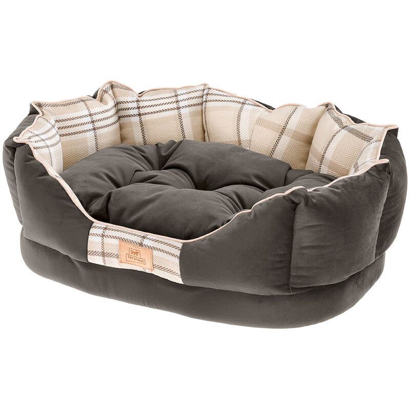 Ferplast CHARLES Petit divan en tissu pour chiens et chats avec coussin double-face. Différentes mesures et couleurs. . Variante 50 - Mesures: 45 x