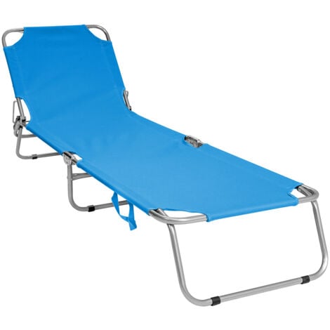 Charles Bentley Folding Camping Sun Lounger Sun Bed Recliner