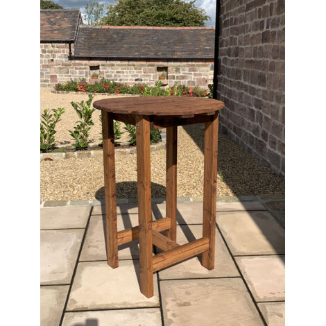 Charles Taylor 4 Seater Wooden Alfresco Bar Counter Table Garden Outdoor Dining