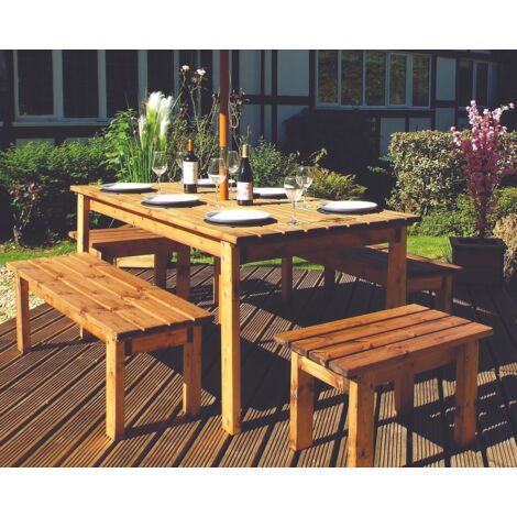Charles Taylor Eight Seater Rectangular Table Set (with form benches)