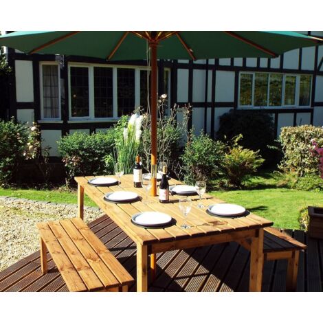 Charles Taylor Six Seater Rectangular Table Set (with form benches)
