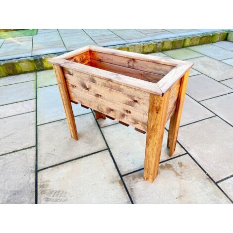 Charles Taylor Wooden Large Wiltshire Planter Raised Flower Bed Trough Pot