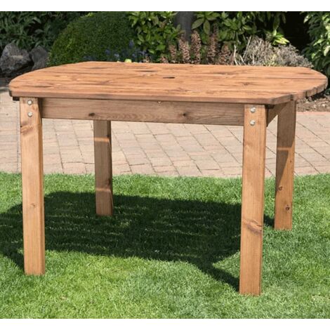 Charles Taylor Wooden Small Rectangular Garden Dining Table 4 Seater