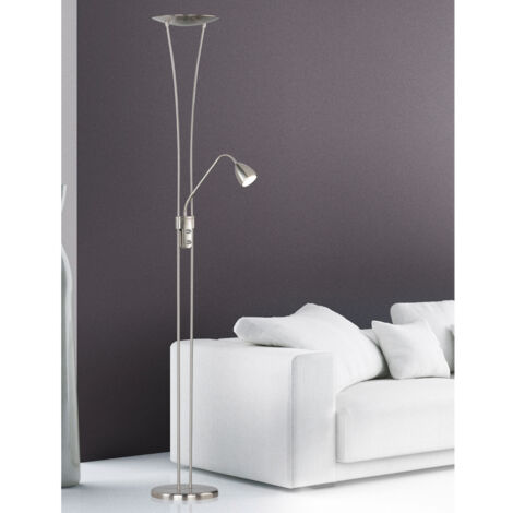 Charmante 9W LED Steh Stand Leuchte Esszimmer Dimmer Licht Lampe TRIO 426410207