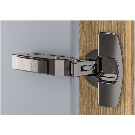 Charnière 110 degrés Sensys 8645i 12,5 mm présente avec manchon d'expansion préfabriqué noir HETTICH (Par 50)