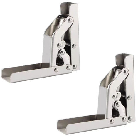 Charnière à 90 degrés, charnière pour étagère pliante, charnière de support de bureau invisible avec vis pour portes d'armoire