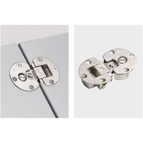 Charnière à abattant Markant 11 sans vis de fixation, zinc moulé sous pression, nickelé HETTICH