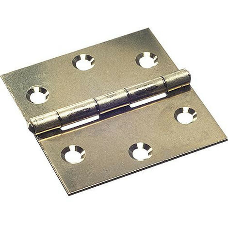 Charniere a aretes avec vis zingue L : 60mm Emballage 2 pieces