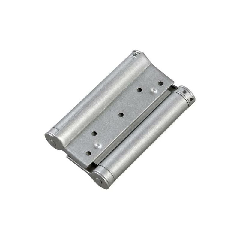 Groom - Charniéres double action 125mm argent boite de 2