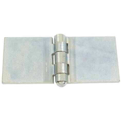 Charnière à souder 5 nœuds Charlam Zingué blanc - Dimension (mm) : 50x90