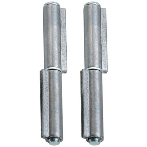 Charnière à souder pour portails en fer à 2 battants 60 mm – Acier robuste – Goupille amovible avec rondelle – Installation durable – Combi Arialdo