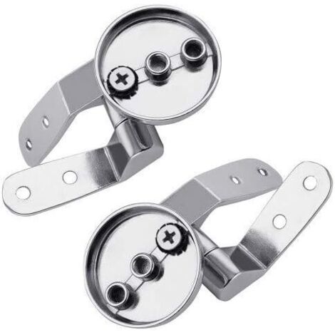 Charnière Abattant WC Fixation Abattant Remplacement WC Charniere Inox Charnières pour Abattant WC,Siège de Toilette en Bois/Plastique/MDF