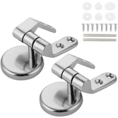 Charniere Abattant WC Fixations de Remplacement Charniere Abattant En Alliage De Zinc WC Siège Charnière pour bois Résine MDF Abattant WC