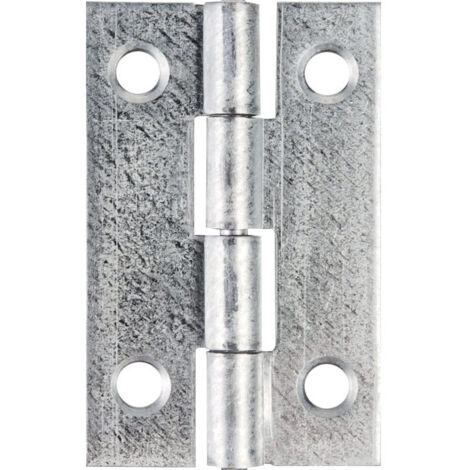 Charnière acier inox 80x45 avec axe