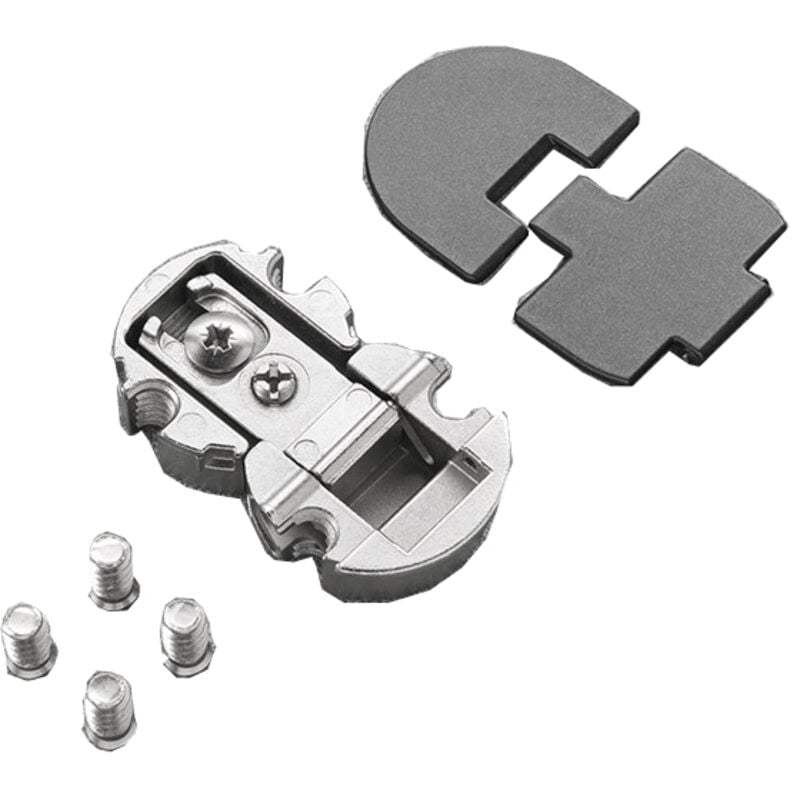 Charnière centrale avec cache pacta noir métalisé mat Salice FRCK59RXXX0