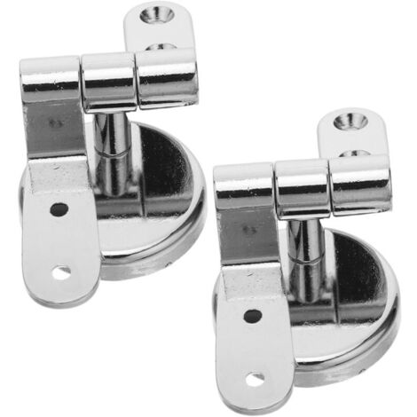 Charnière de Fixation Abattant Wc Alliage de Zinc et Anti-corrosion Compatible Sièges Bois Métal ou Plastique Lot