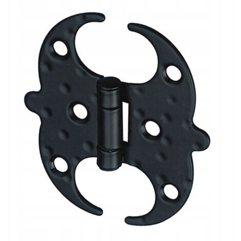 Charnière de meuble 100x91 décorative NOIRE FORGÉE 553-100