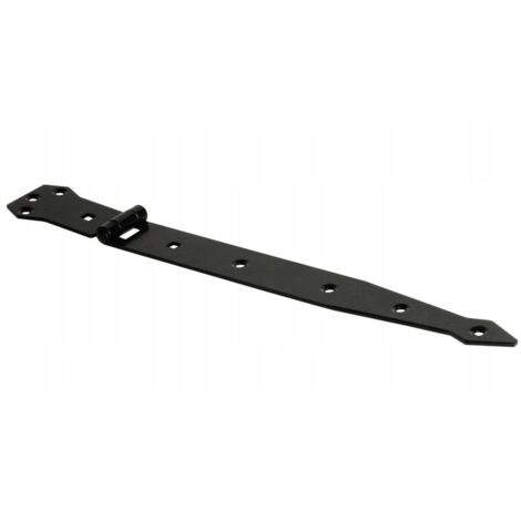 CHARNIÈRE DE PORTAIL À SANGLE 250 x 80 x 50 x 2,5 mm NOIRE - LB ZBP250C