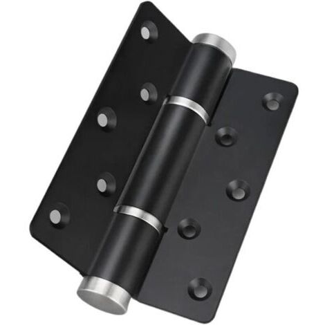Charnière de porte à fermeture douce, positionnement automatique à 90°, ferme-porte hydraulique, quincaillerie réglable (sans fente, noir)
