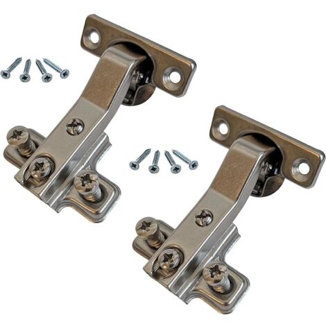 Charnière de porte de cuisine Paumelle 2 pcs charnière de meuble avec plaque de montage Metalla Mini A 95 Perçage du boîtier : 26 mm