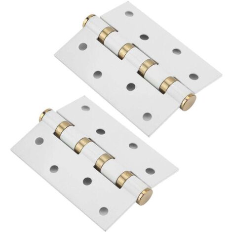 Charnière de porte en acier inoxydable, 4 pouces, 3mm, à feuilles mobiles, silencieux, tampon, roulement muet pour portes en bois