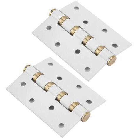 Charnière de porte en acier inoxydable, 4 pouces, 3mm, à feuilles mobiles, silencieux, tampon, roulement muet pour portes en bois