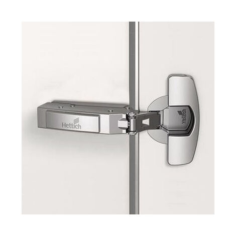 Charnière de porte fine Sensys 8646i TH 52 ici à visser, nickelée HETTICH