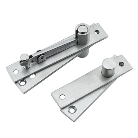 Charnière de porte, rotation à 360 degrés, charnières à axe de porte cachées, charnière de porte à pivot cachée, charnière à pivot pour portes en bois, acier inoxydable pour armoires, penderies