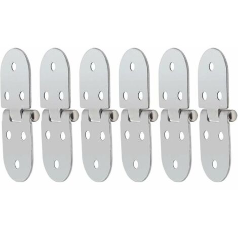 Charnière de table pliante Charnière rabattable Accessoire pour abri de jardin 6 morceaux (argent)