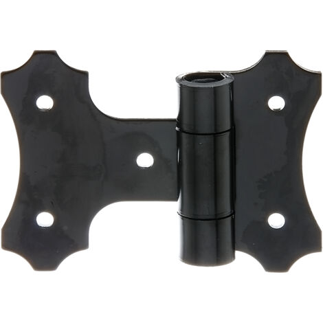 Charnière de volet noire plastifiée – Acier zingué – Longueur 94 mm – Marque Alberts
