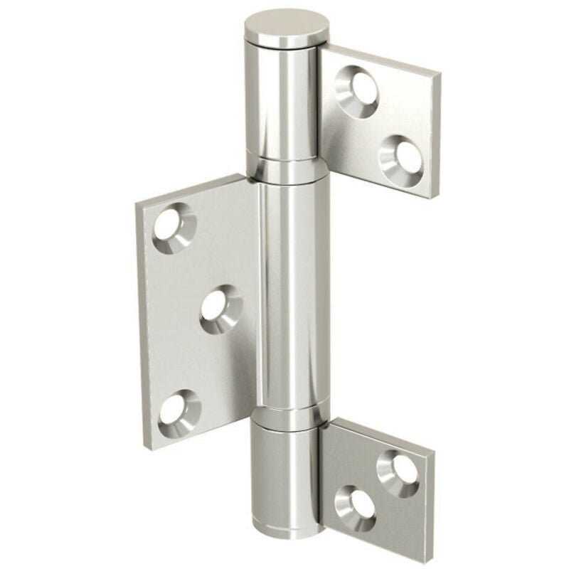 Charnière en inox axe de 10 mm dimension 67x104,5 mm