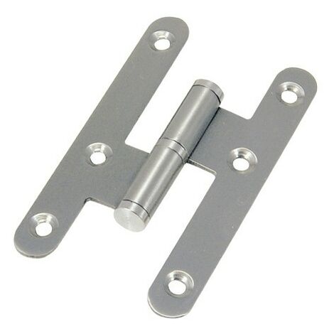 Charnière en Acier Inoxydable Bord Rond Sans Finition 100 mm. Droite