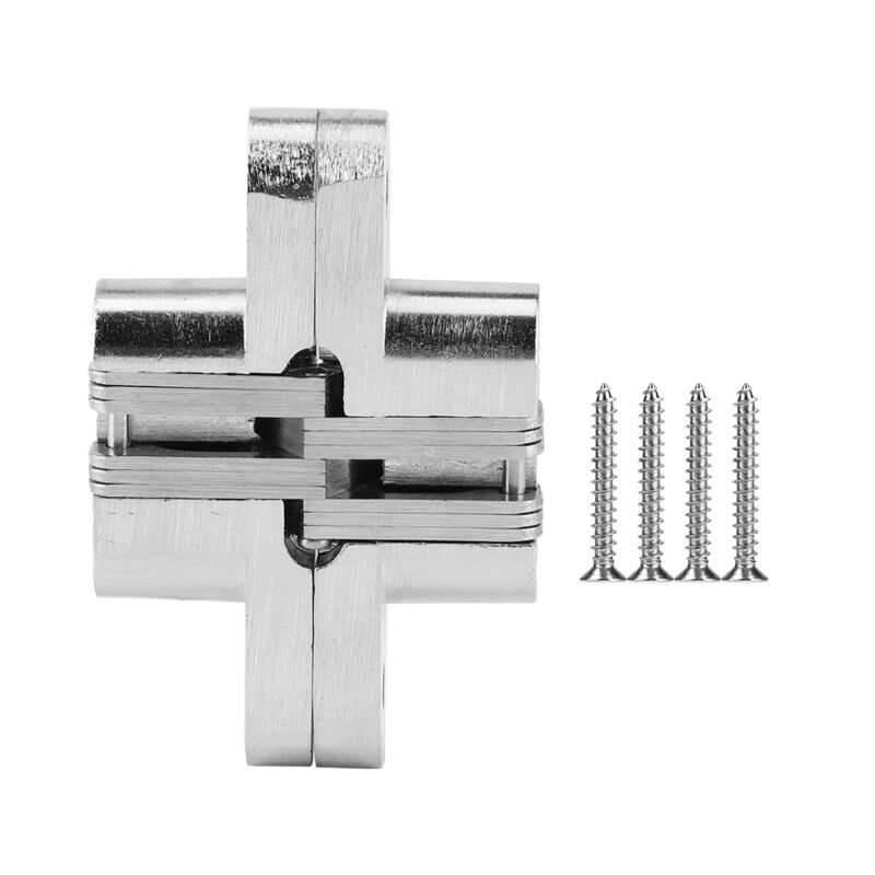 Charnière en Alliage de Zinc en Acier Inoxydable Portant caché charnière Porte Pliante charnière ménage Porte Armoire matériel raccords