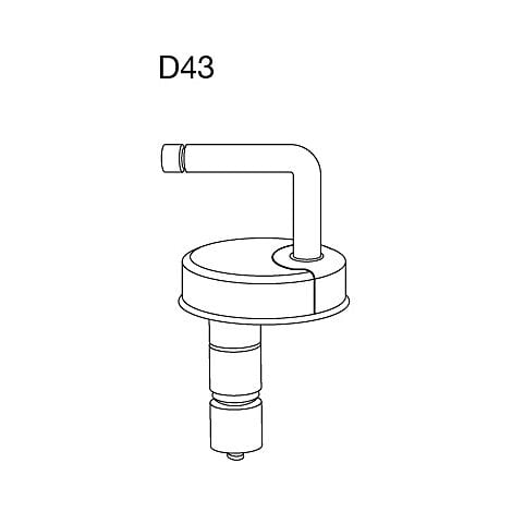 charnière enfichable Pressalit D43P999, fixation par le haut, adaptée au siège Scandinavia , Objecta