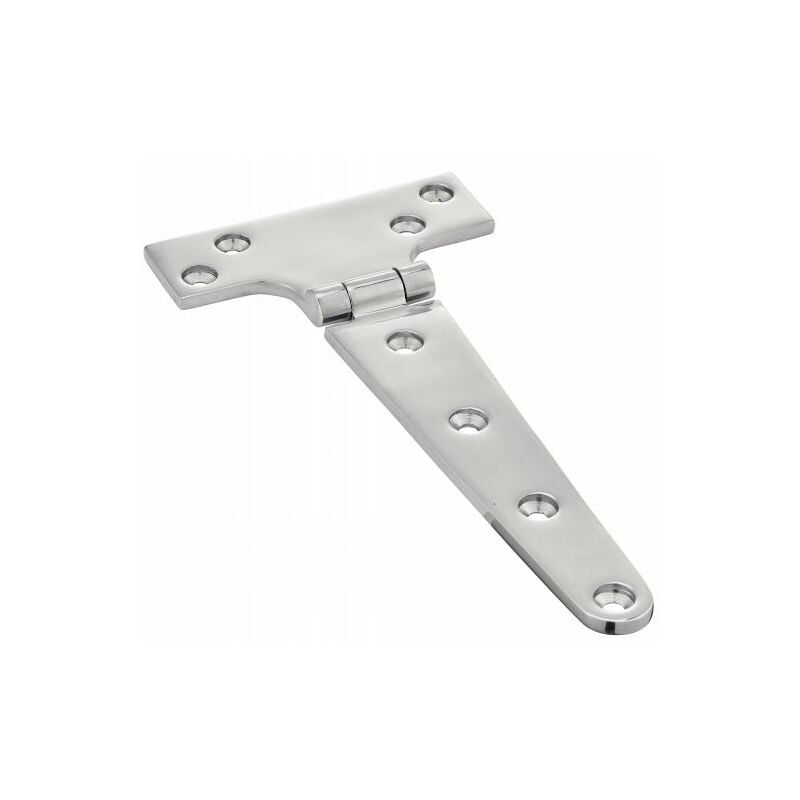 Acton - Charnière forgée polie - Type t - Inox A4 L100mm - Boîte de 2