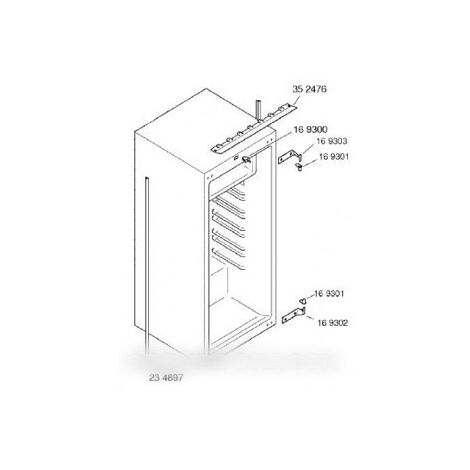 Charnière inférieure pour Réfrigérateur, Congélateur BOSCH 00169302