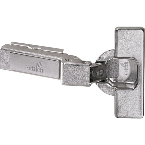Charnière intermat automatique à clipser 95° 9936 w20 - Amortisseur : Sans - Base : 7 mm - Décor : Nickelé - Diametre boîtier : 35 mm - Entraxe : 52 mm  - HETTICH