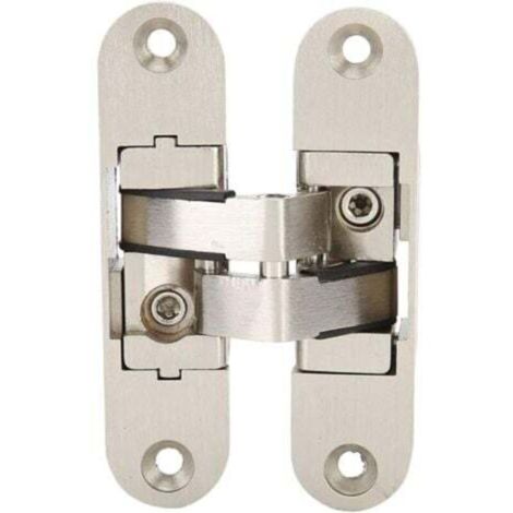 Charnière Invisible 180° Pour Porte Pliante & Porte Placard - En Alliage de Zinc, Réglage 3D, Charge Maxi 40kg (4 Pièces, 95mm)