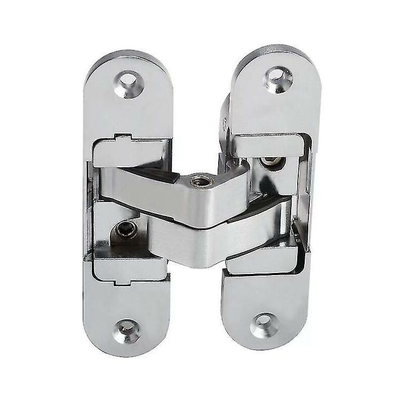 Charnière invisible 3D. Acier inoxydable satiné.2 pièces,2395mm (gauche + droite)