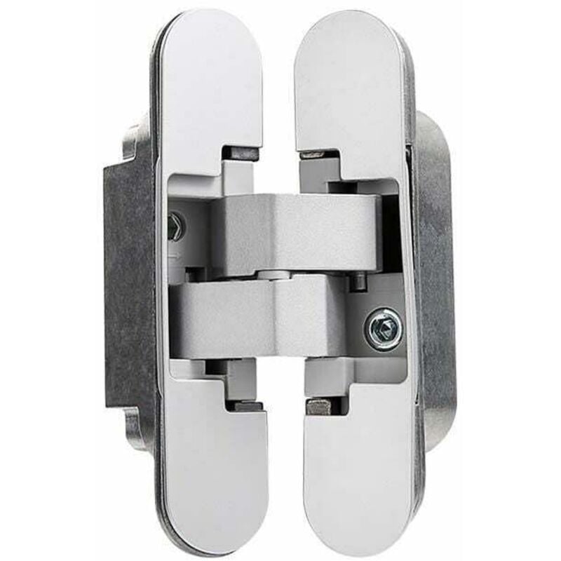 Gotrays - Charnière invisible pour portes, Lot de 2 charnières invisibles pour portes lourdes, charge de 40 kg, ouverture de 180º