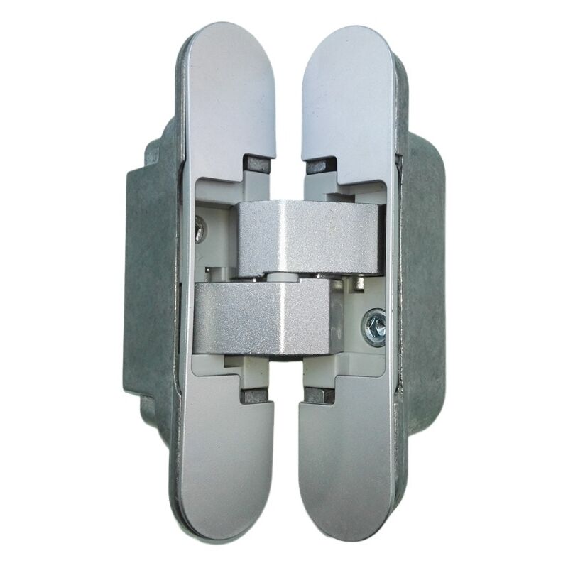 Charnière Invisible pour Portes Lourdes - Lot de 2 (Charge 40 kg, Ouverture 180º)