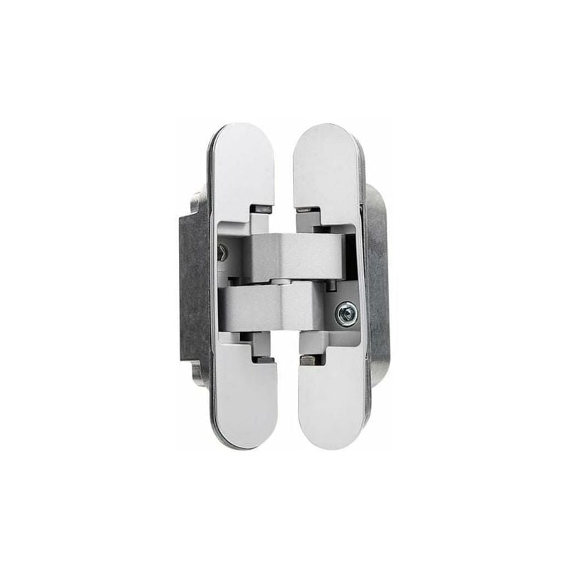 Charnière Invisible pour Portes Lourdes - Lot de 2 (Charge 40 kg, Ouverture 180º)