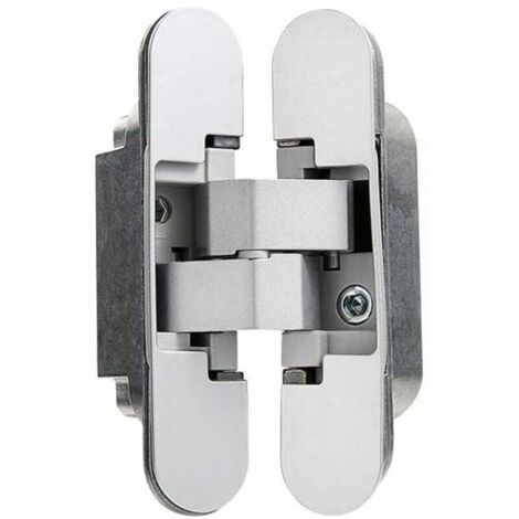 Charnière Invisible pour Portes Lourdes - Lot de 2 (Charge 40 kg, Ouverture 180º)