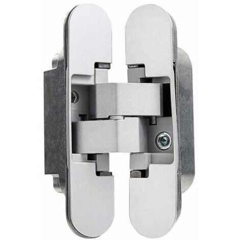 Charnière Invisible pour Portes Lourdes - Lot de 2 (Charge 40 kg, Ouverture 180º)