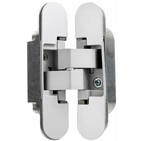 Charnière Invisible pour Portes Lourdes - Lot de 2 (Charge 40 kg, Ouverture 180º)0.25cm