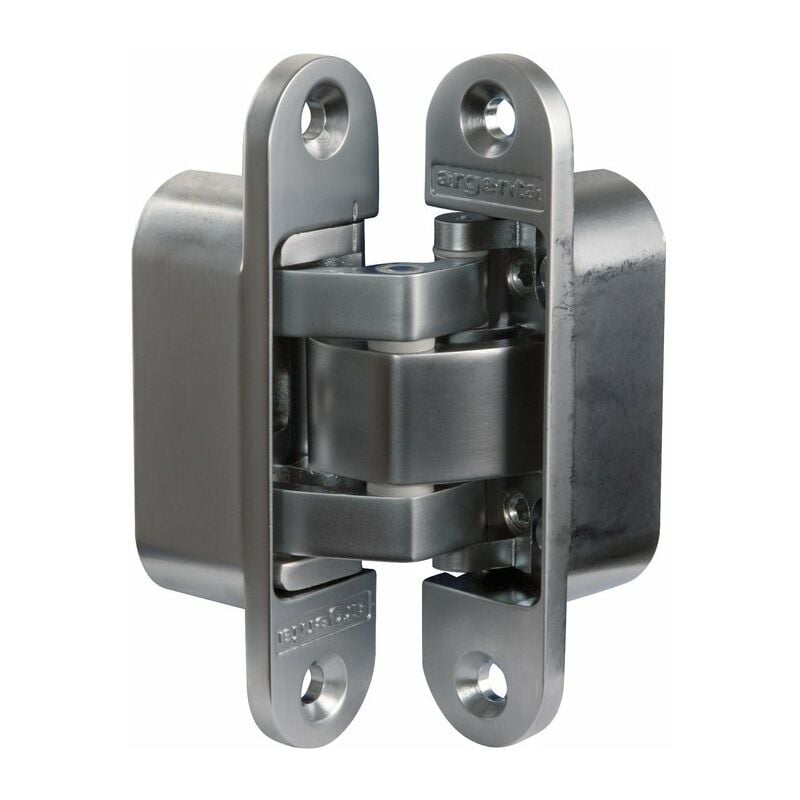 Argenta - Charnière invisible zamak chromé mat - 95 x 23 mm - Small