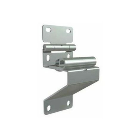 Charnière latérale avec support de roulette pour panneaux standards – Compatible roulettes 11 mm – Accessoire motorisation garage – Doco