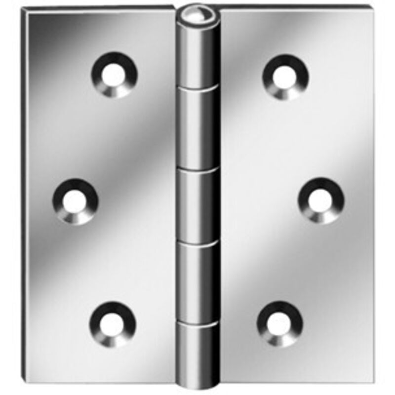 Vormann - Charnière longue 80x80 mm Acier inoxidable (Par 10)